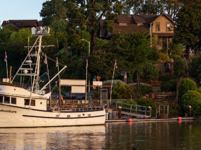 boat in harbor