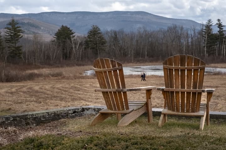 ADK Chairs looking out to mountains