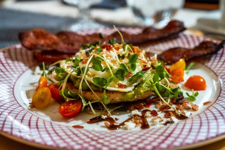 Breakfast, avocado toast