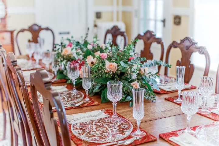A table set in our 1800s home, ready to welcome you as generations have before.