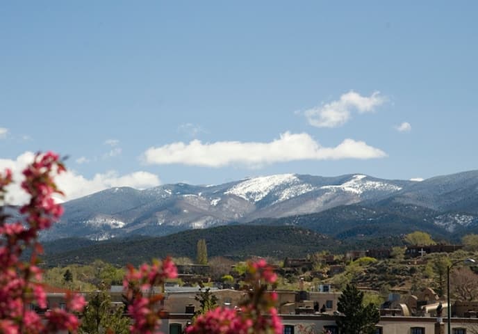 mountain view of Santa Fe