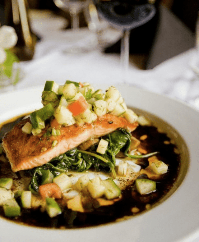 salmon plate