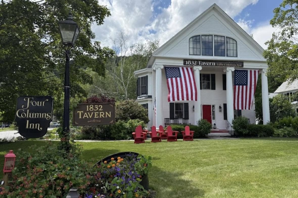 front entrance to inn