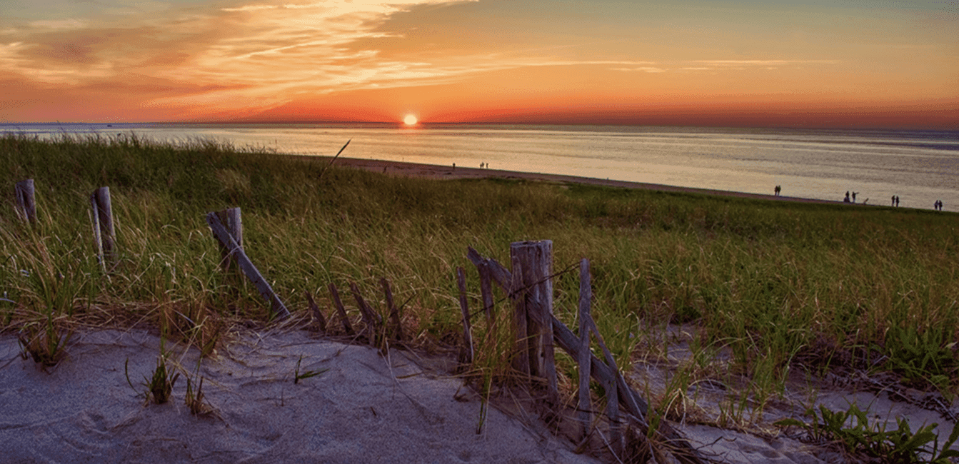 cape cod beach at sunrise