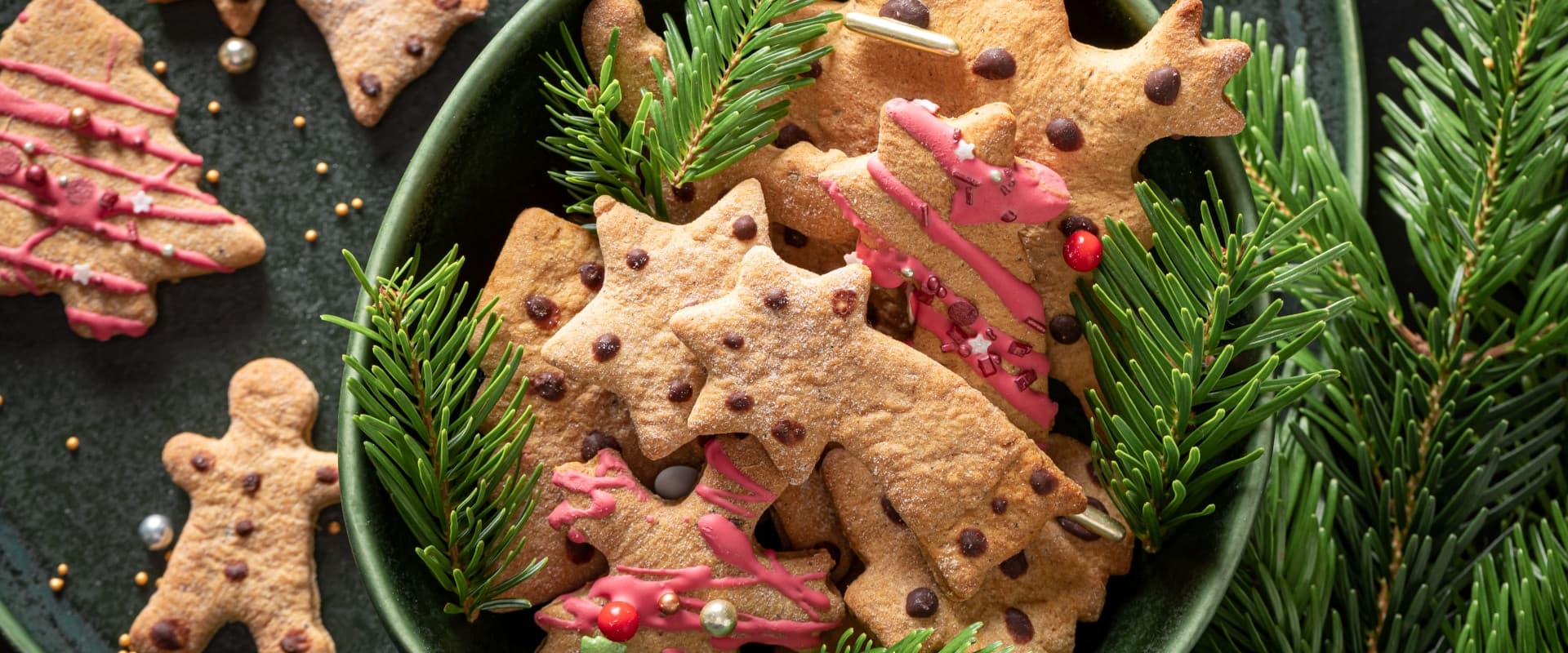 Traditional Christmas gingerbread cookies