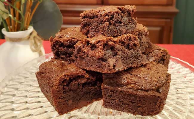 Blood orange chocolate brownies