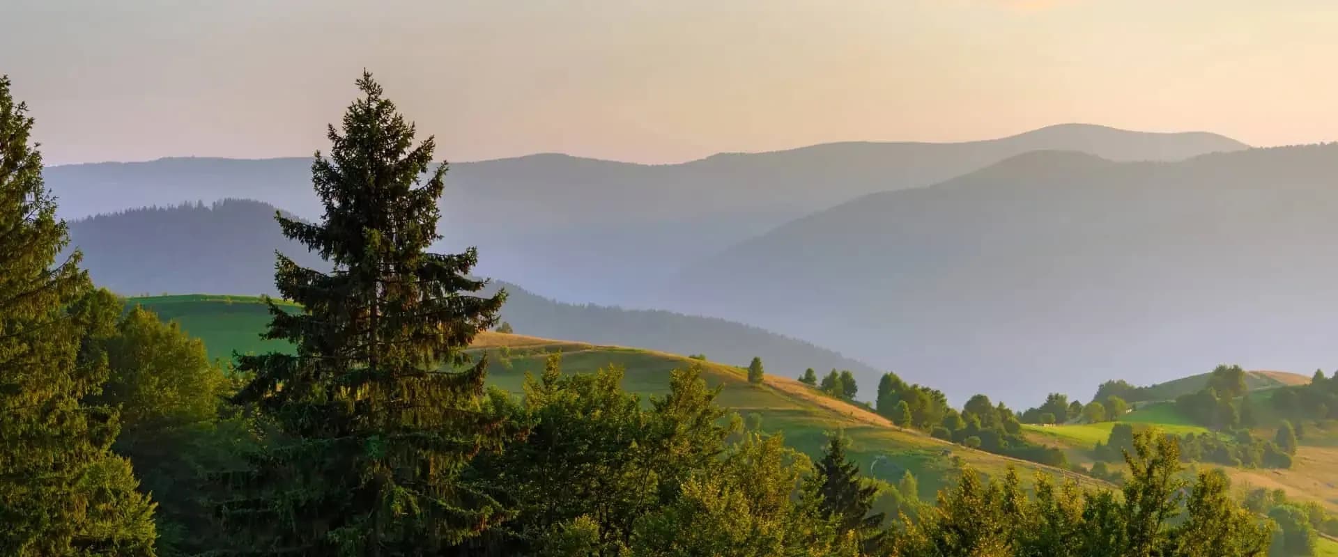 sunrise over the mountains