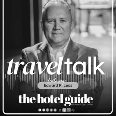The Hotel Guide's "Travel Talk" Podcast logo