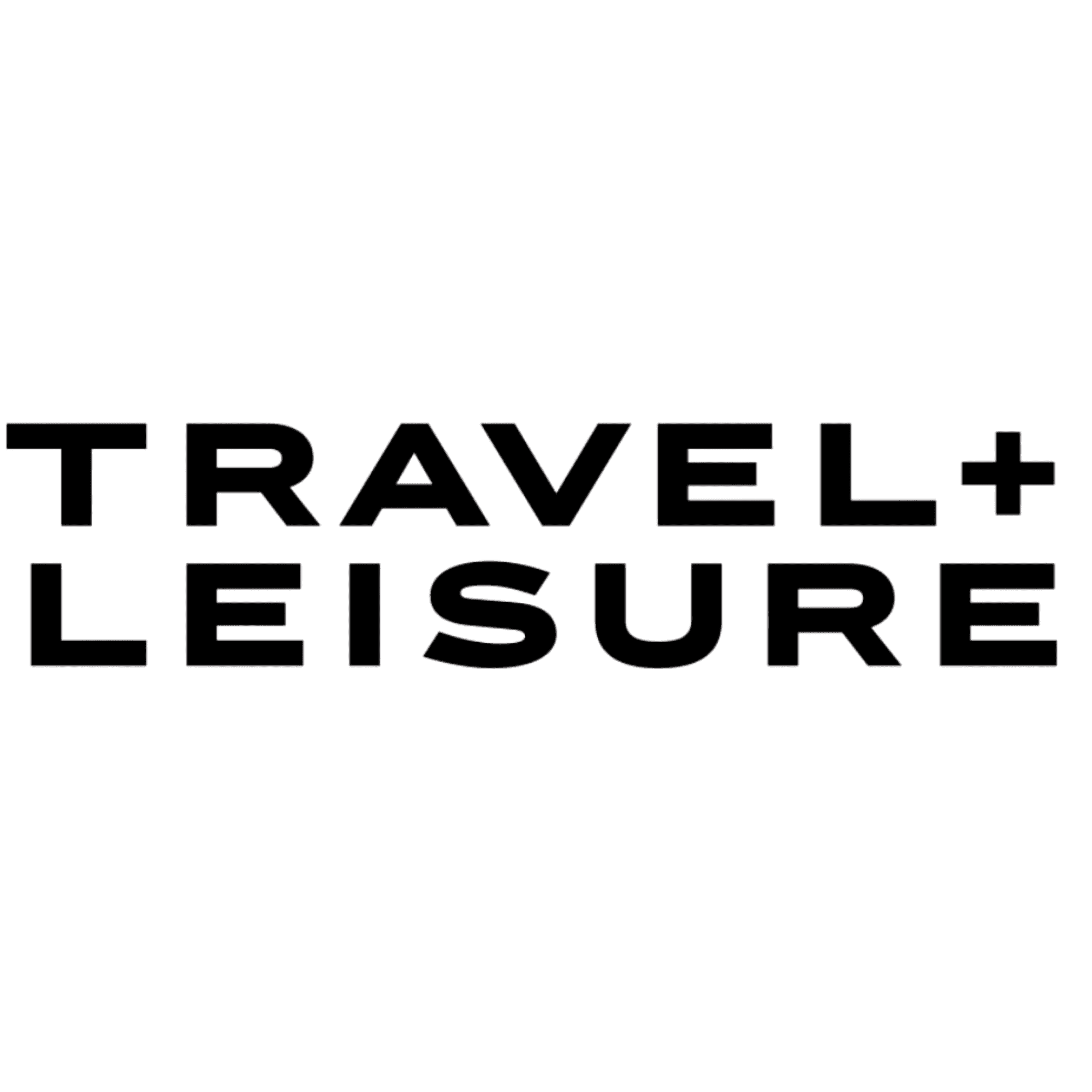 Travel + Leisure logo in bold uppercase lettering.