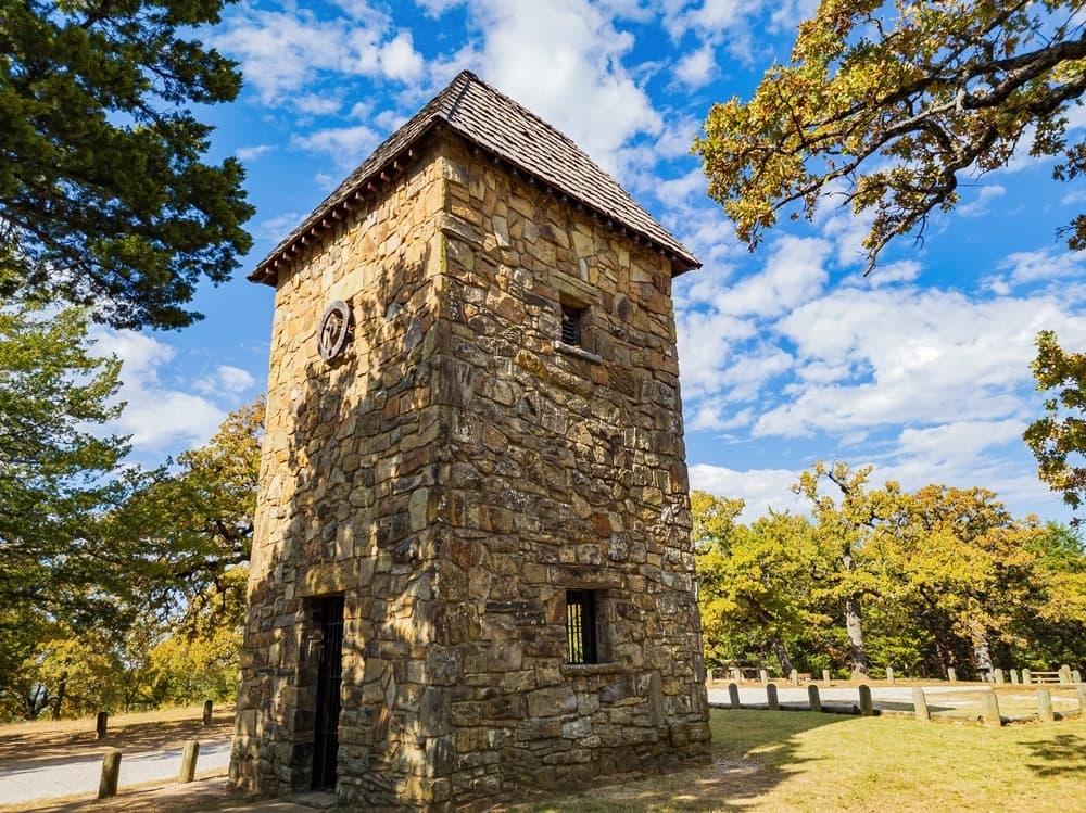 Stonetower in a park