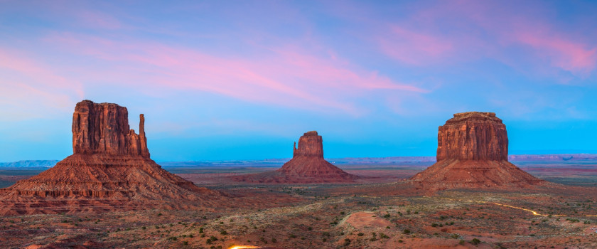 Monument Valley in Arizona at sunrise