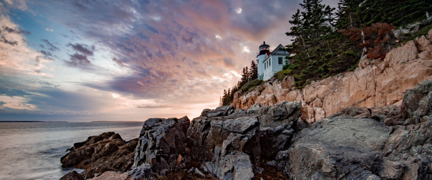 Abass Harbor Lighthouse in Acadia National Park