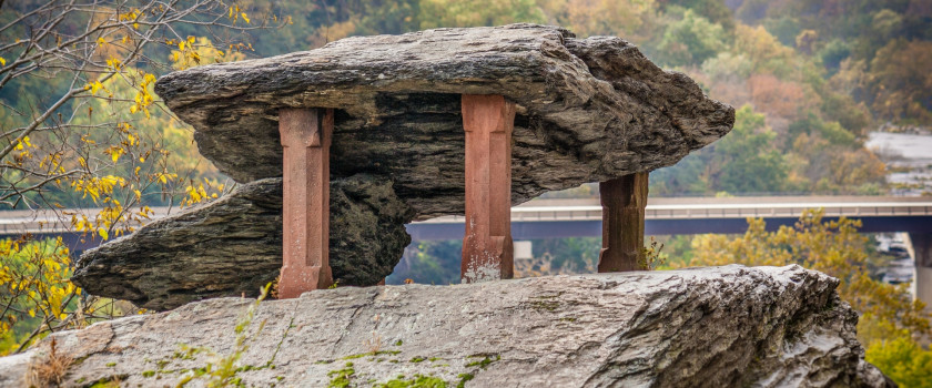 Jefferson Rock in Harpers Ferry National Park