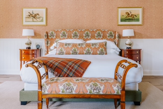 Guest room at the Millbrook Inn in New York's Hudson Valley