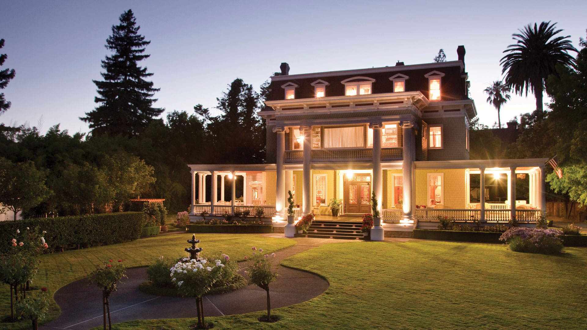 Churchill Manor in Napa is the perfect place in California to experience the destination's European flair. 