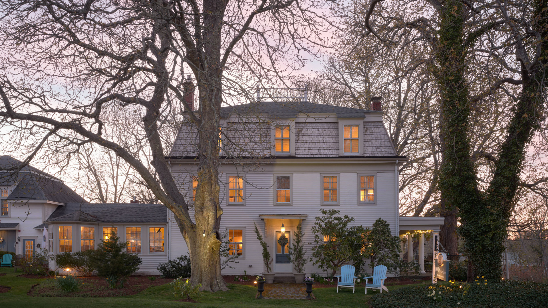 Old Manse Inn is a coastal property in Brewster, Massachusetts that is near great for whale watching on Cape Cod.