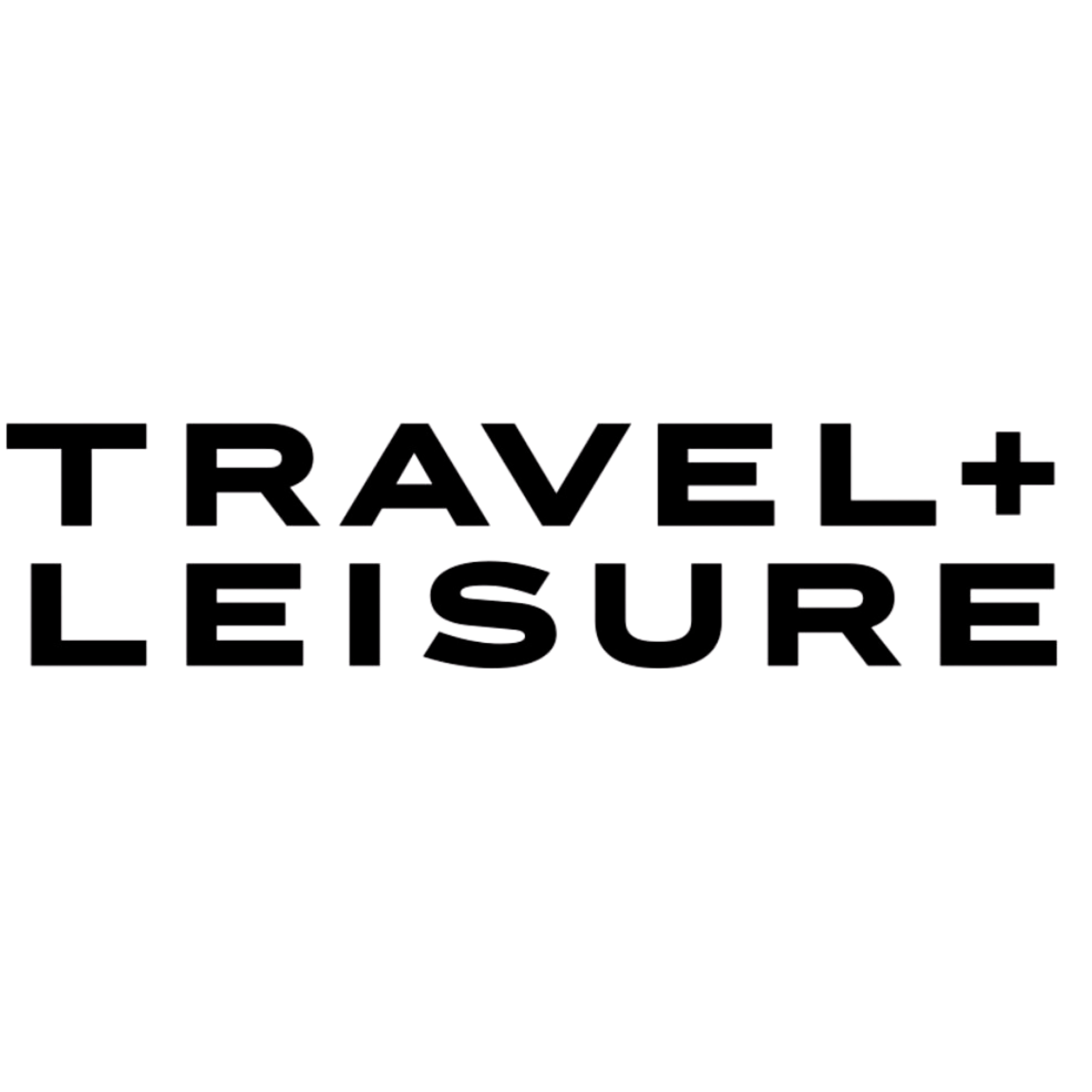 Travel + Leisure logo in bold uppercase lettering.