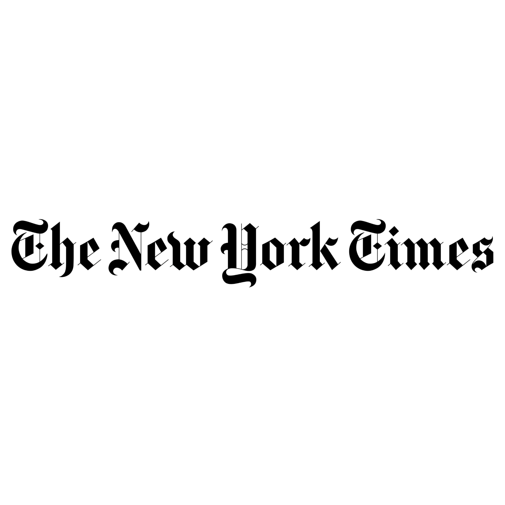 The New York Times logo in its signature Gothic-style lettering.