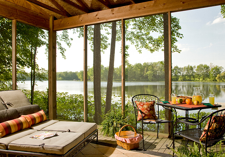 Castle in the Country food on the porch