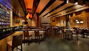 bar and tables