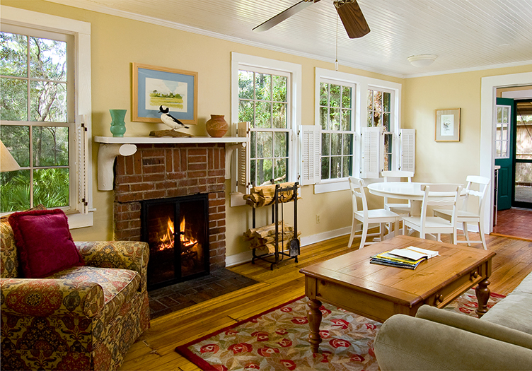 the lodge on little st simons island living room