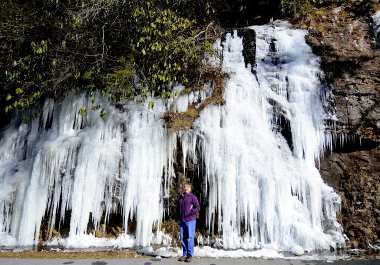 Frozen Waterfall Near Beechwood Inn