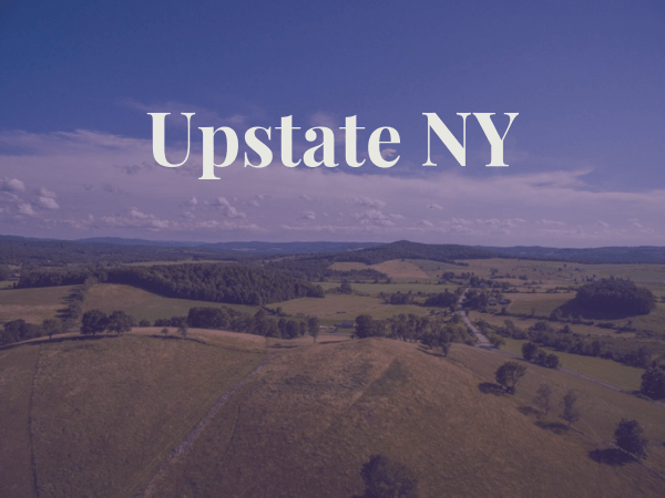 View of Upstate New York fields
