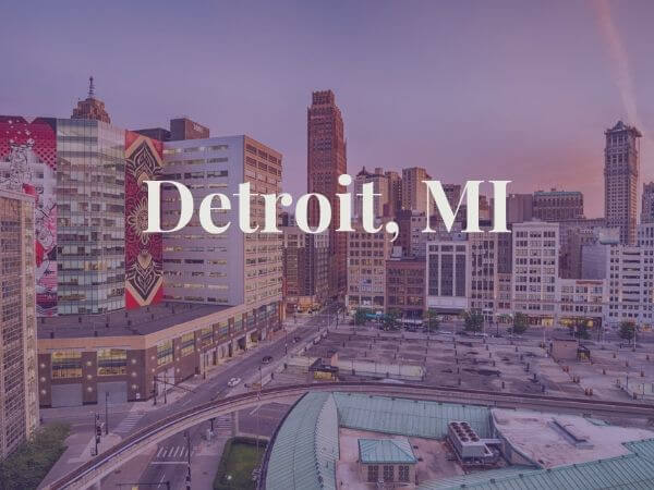 View of Detroit, MI