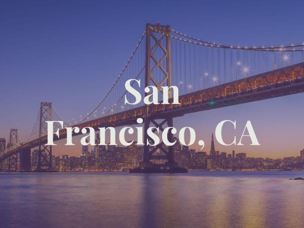 View of San Francisco, CA