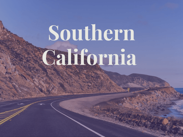 View of highway in Southern California