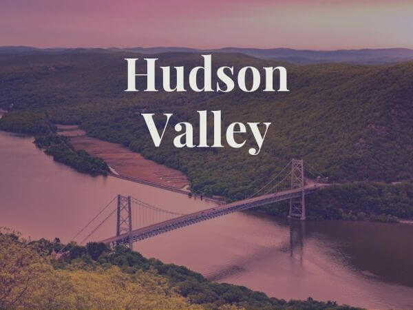 View of Hudson Valley and bridge