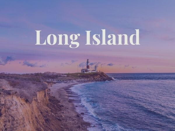 view of long island beach and lighthouse