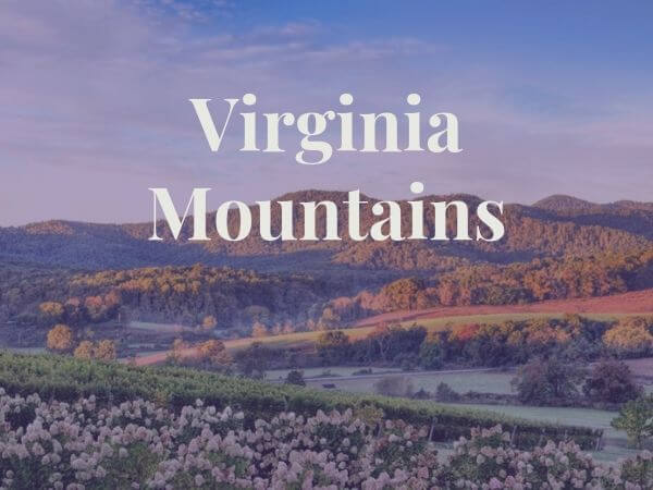 overhead view of Virginia Mountains