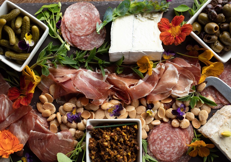 Delicious cheese board
