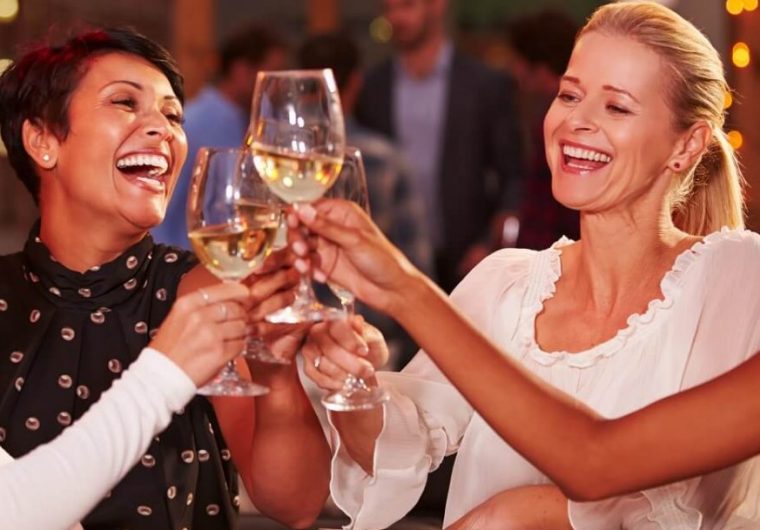 Four Women Toasting With Wine 1 1500x609