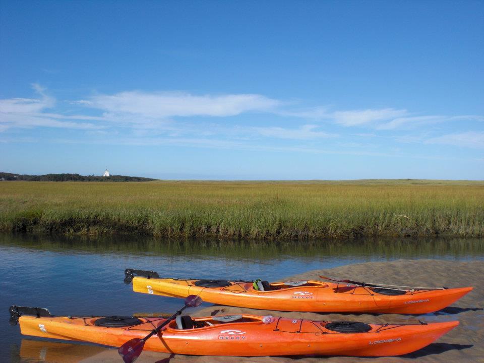 kayaking on wellfleet harbor cape cod vacation