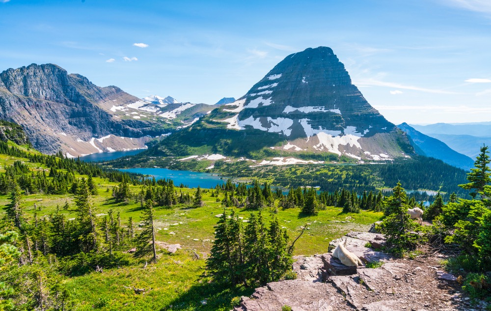 Explore the vast wilderness and take in these mountain views in Glacier National Park This summer