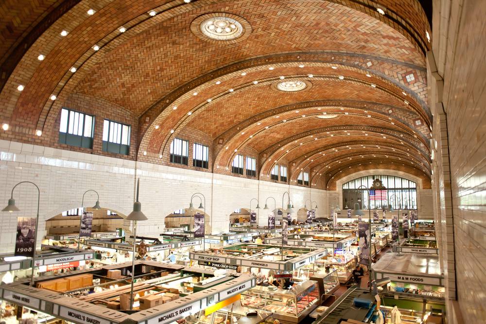 Inside the beautiful Cleveland West Side Market