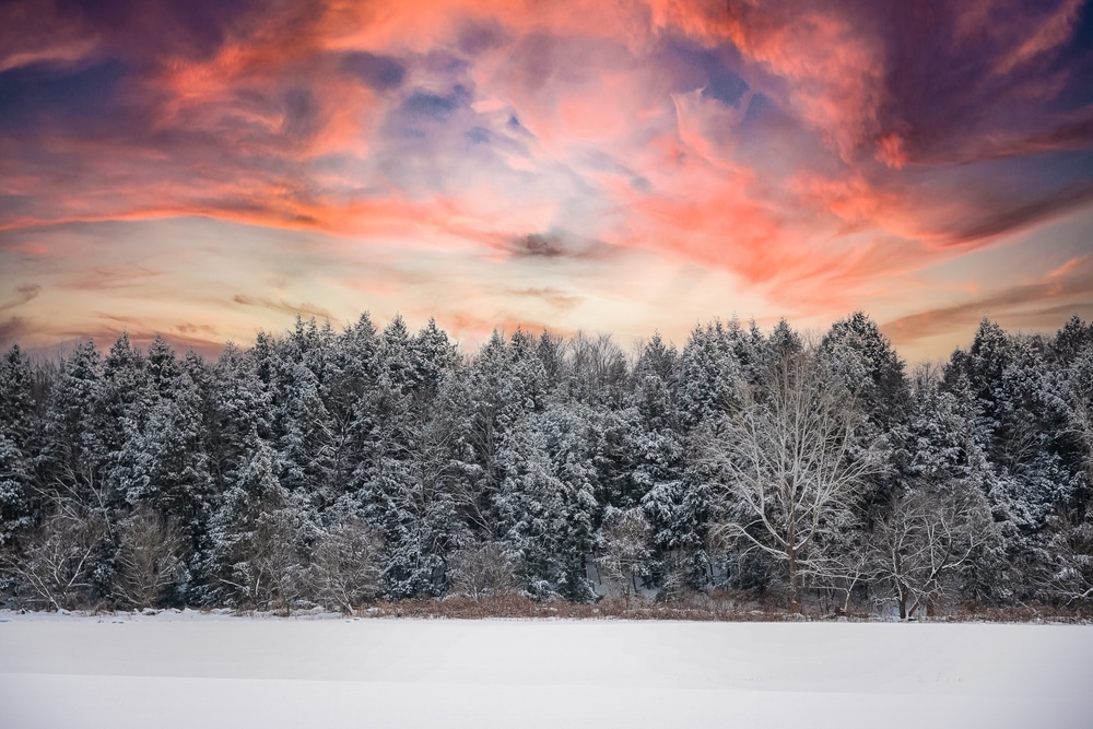Enjoy beautiful winter landscapes on your Brattleboro Vermont Getaway