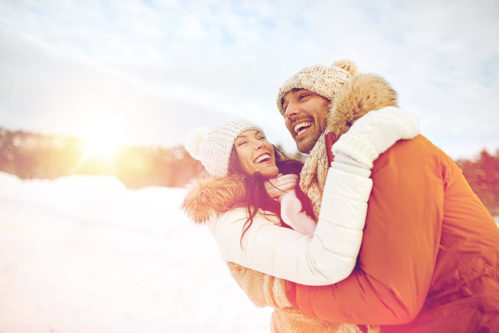 couple in winter