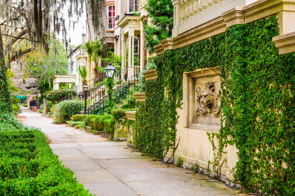 You'll enjoy beautiful architecture like this in Savannah - learn all about the best places to stay in Savannah