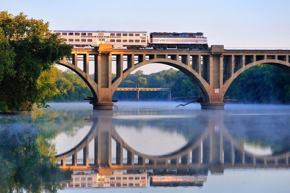 Visit this beautiful bridge spanning the river - it's a top things to do in Fredericksburg VA this year