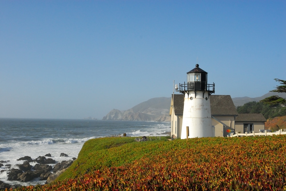 Visiting this lighthouse is one of the best things to do in Half Moon Bay, CA