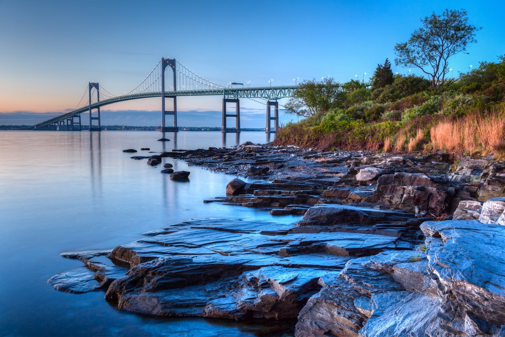 Enjoy beautiful views like this of Newport and the surrounding water, which is one of the best things to do in Newport, RI
