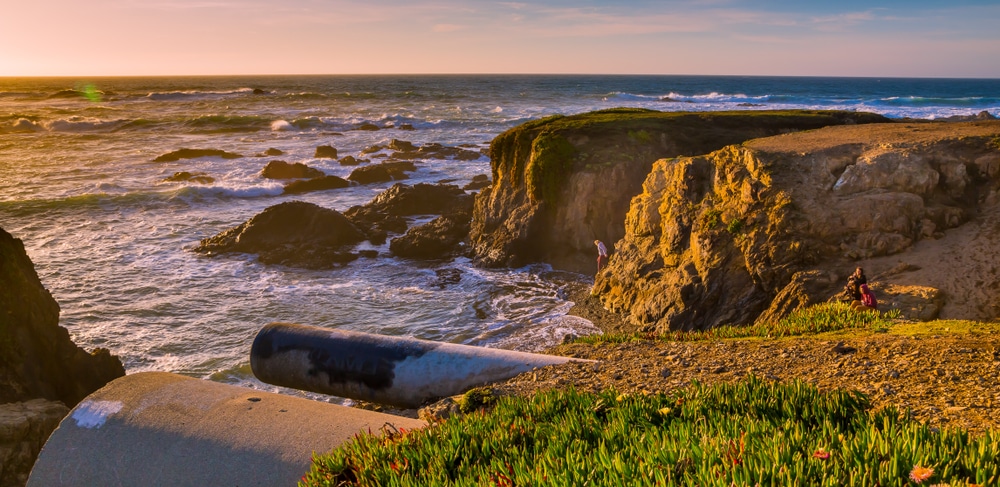 Beautiful beaches near Fort Bragg, where you'll find the Fort Bragg Glass Beach and the Mendocino Coast Botanical Gardens