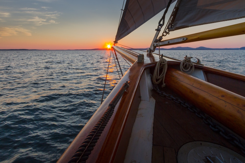 A sunset cruise is one of the best things to do in Camden Maine