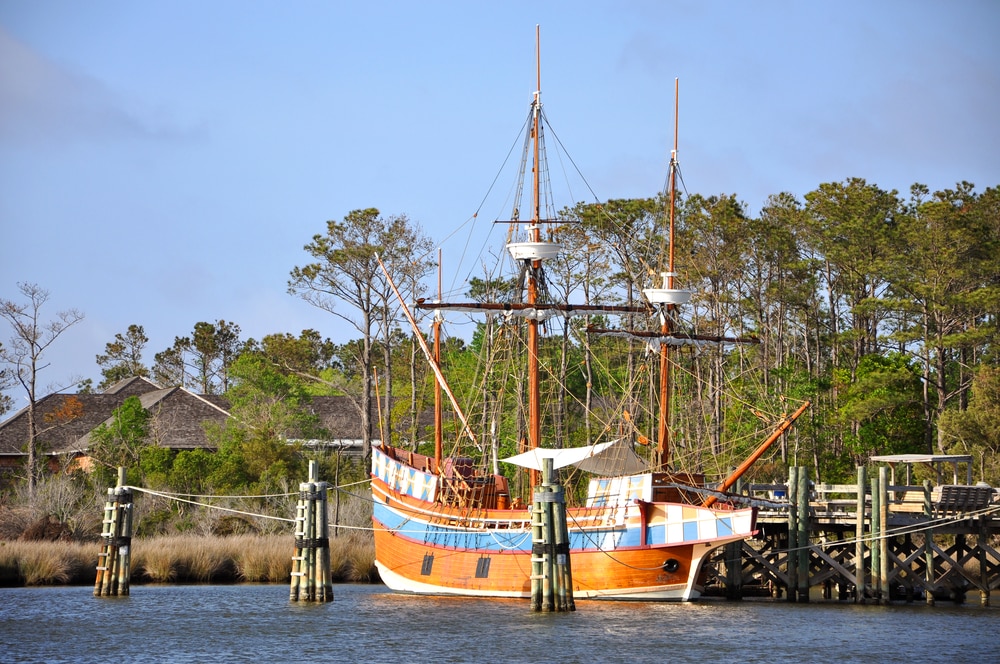 The Elizabeth II at Roanoke Island Festival Park, one of the top things to do in Roanoke Island, NC