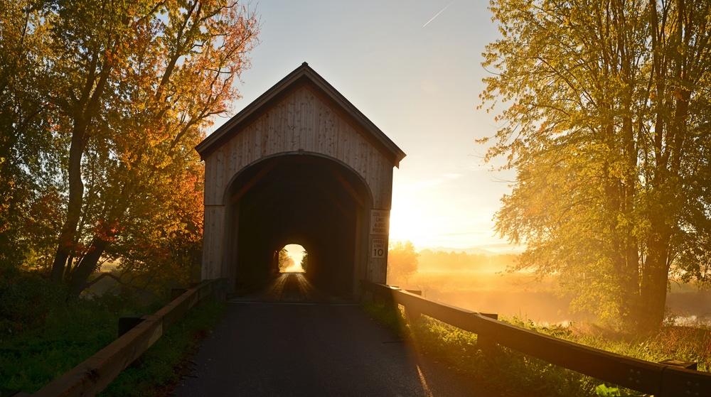 Seeing Vermont Covered Bridges is one of our favorite things to do in Vermont in the fall