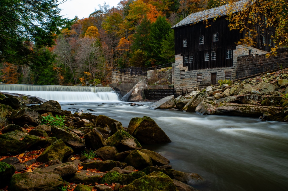 The Iconic mill at McConnells Mill State Park near New Castle PA