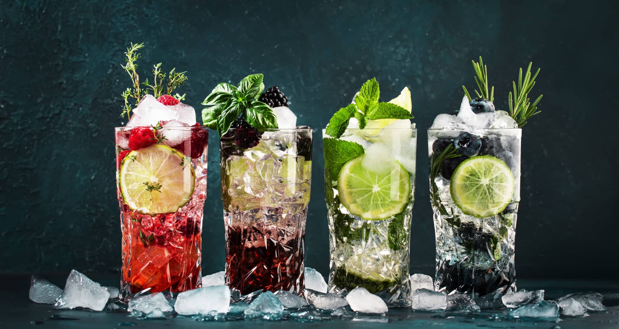 four cocktails